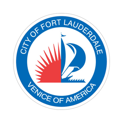 Seal of Fort Lauderdale Florida USA STICKER Vinyl Die-Cut Decal-2 Inch-The Sticker Space