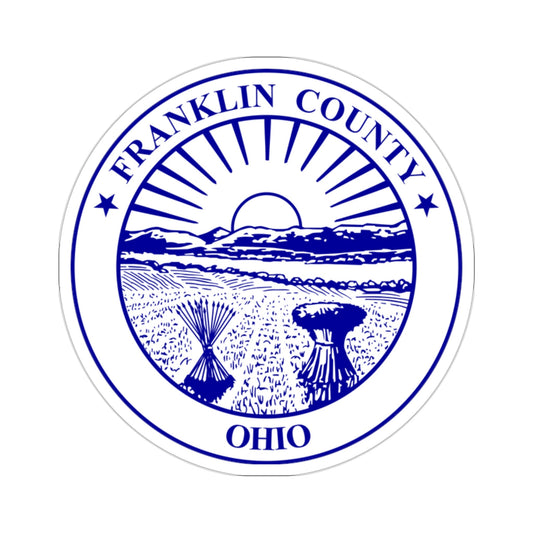Seal of Franklin County, Ohio USA STICKER Vinyl Die-Cut Decal-2 Inch-The Sticker Space