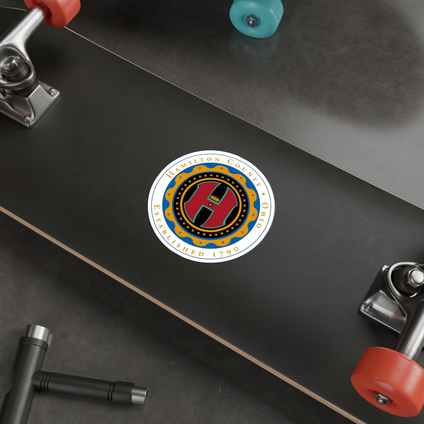 Seal of Hamilton County, Ohio 2 USA STICKER Vinyl Die-Cut Decal-The Sticker Space