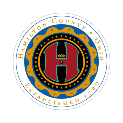 Seal of Hamilton County, Ohio 2 USA STICKER Vinyl Die-Cut Decal-3 Inch-The Sticker Space