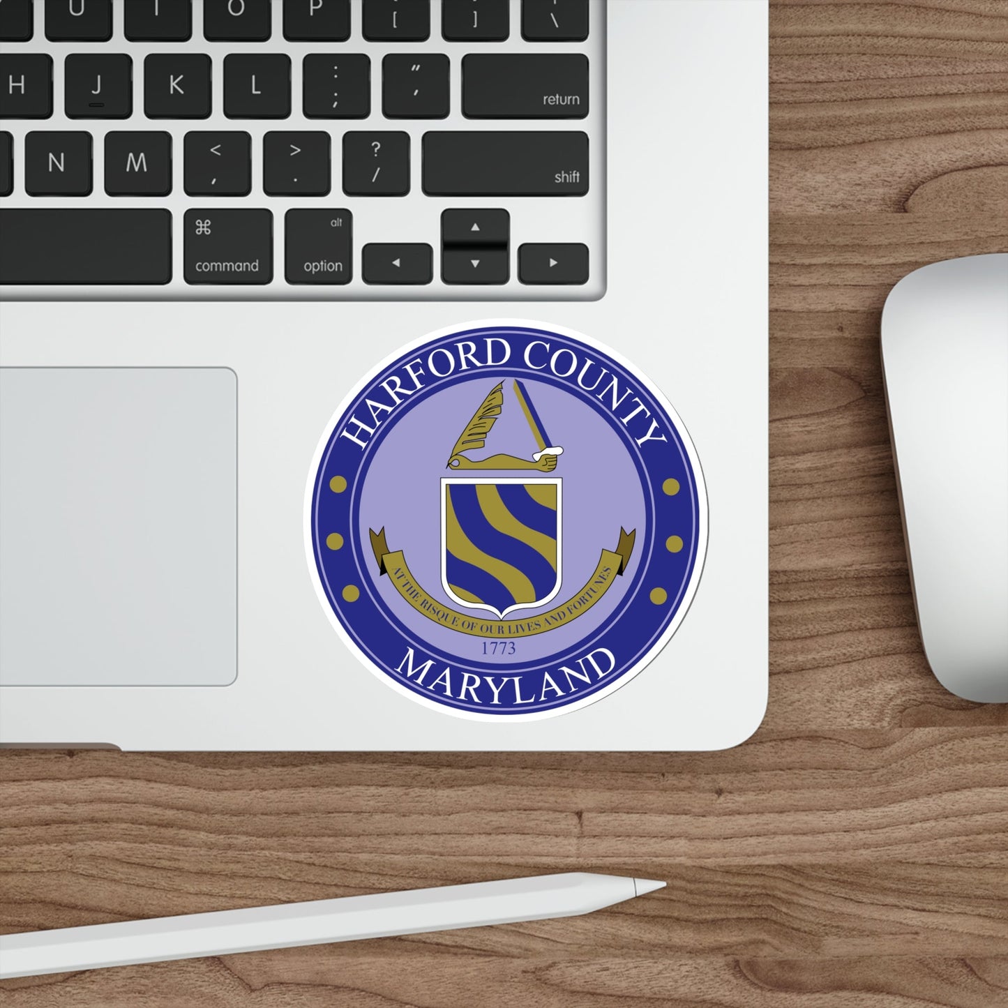 Seal of Harford County, Maryland USA STICKER Vinyl Die-Cut Decal-The Sticker Space