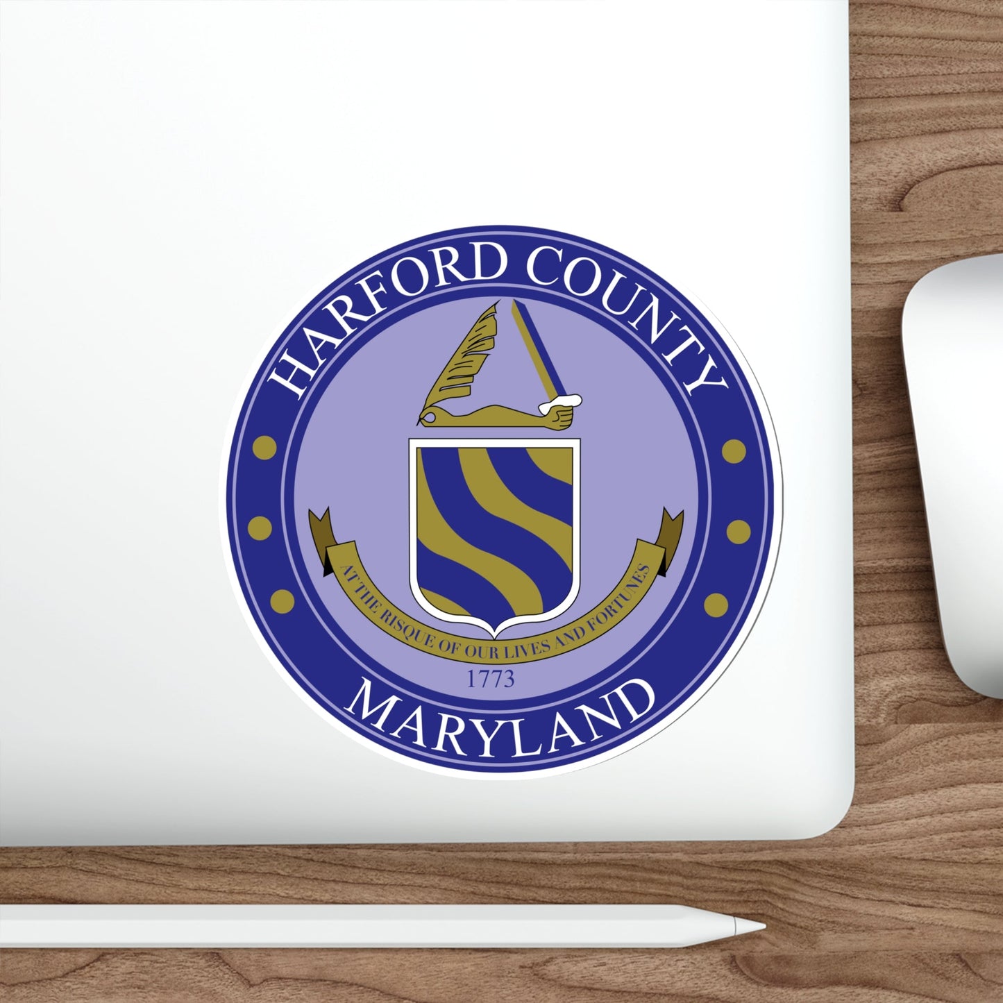 Seal of Harford County, Maryland USA STICKER Vinyl Die-Cut Decal-The Sticker Space