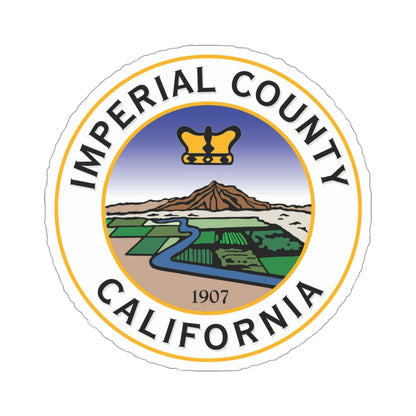 Seal of Imperial County, California USA STICKER Vinyl Die-Cut Decal-4 Inch-The Sticker Space