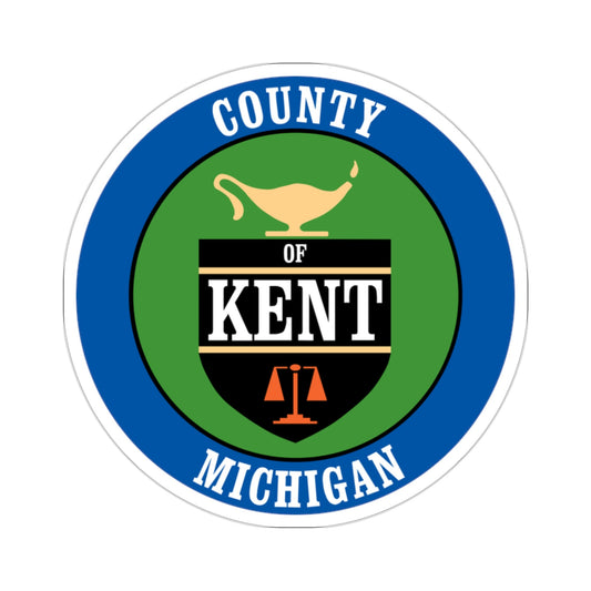 Seal of Kent County, Michigan USA STICKER Vinyl Die-Cut Decal-2 Inch-The Sticker Space