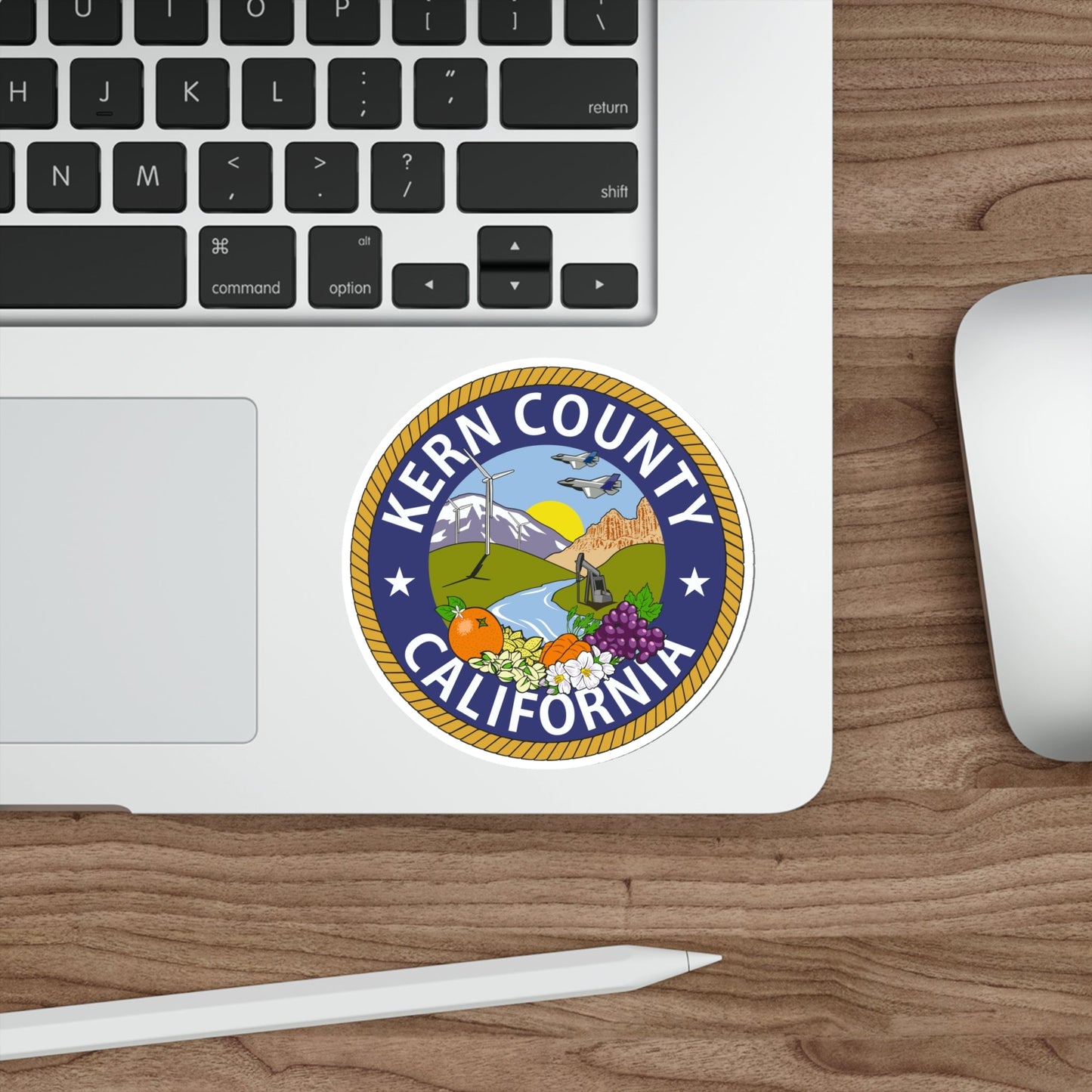 Seal of Kern County, California USA STICKER Vinyl Die-Cut Decal-The Sticker Space