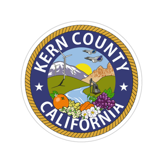 Seal of Kern County, California USA STICKER Vinyl Die-Cut Decal-2 Inch-The Sticker Space