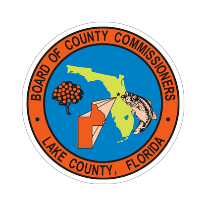 Seal of Lake County, Florida USA STICKER Vinyl Die-Cut Decal-4 Inch-The Sticker Space