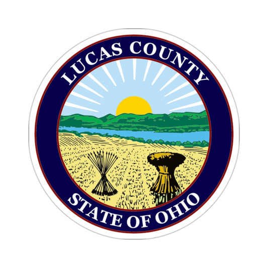 Seal of Lucas County, Ohio USA STICKER Vinyl Die-Cut Decal-2 Inch-The Sticker Space