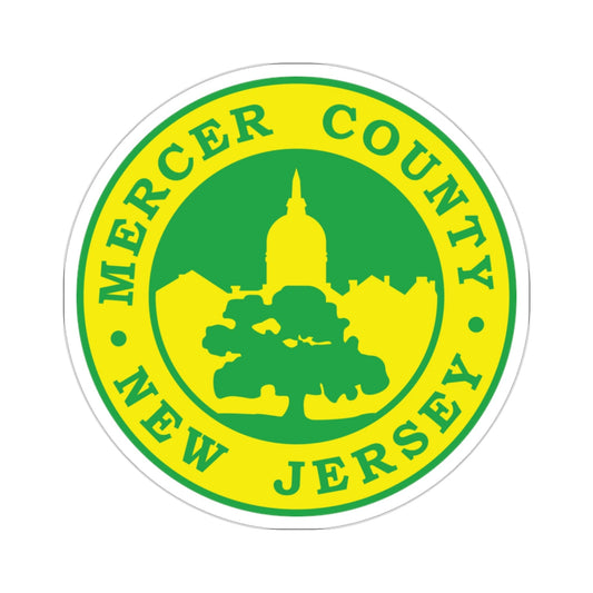 Seal of Mercer County, New Jersey USA STICKER Vinyl Die-Cut Decal-2 Inch-The Sticker Space