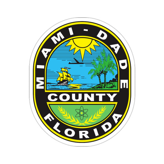 Seal of Miami-Dade County, Florida USA STICKER Vinyl Die-Cut Decal-2 Inch-The Sticker Space
