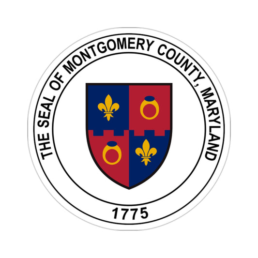 Seal of Montgomery County, Maryland USA STICKER Vinyl Die-Cut Decal-2 Inch-The Sticker Space