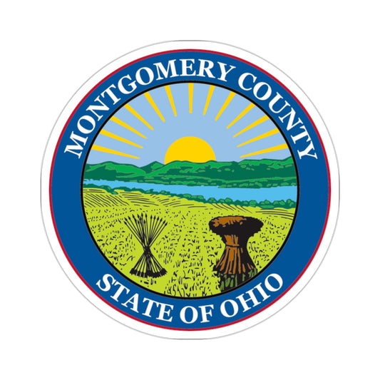 Seal of Montgomery County, Ohio USA STICKER Vinyl Die-Cut Decal-2 Inch-The Sticker Space
