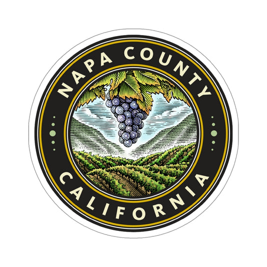 Seal of Napa County, California USA STICKER Vinyl Die-Cut Decal-6 Inch-The Sticker Space