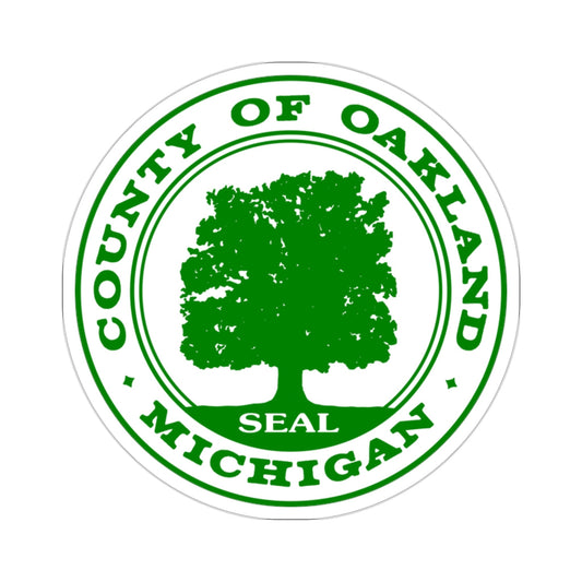 Seal of Oakland County, Michigan USA STICKER Vinyl Die-Cut Decal-2 Inch-The Sticker Space