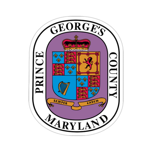 Seal of Prince George's County, Maryland USA STICKER Vinyl Die-Cut Decal-2 Inch-The Sticker Space