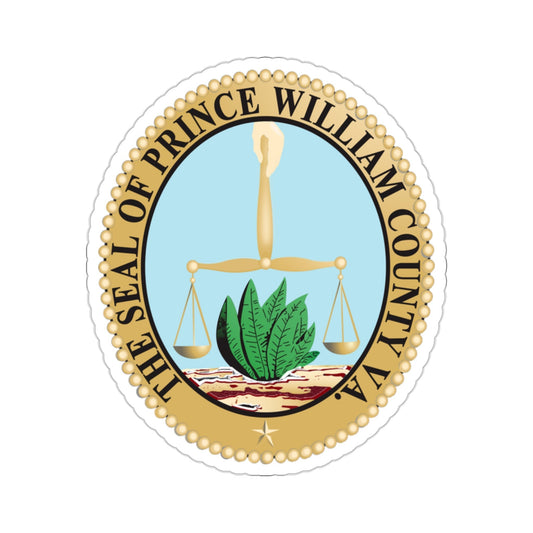 Seal of Prince William County, Virginia USA STICKER Vinyl Die-Cut Decal-2 Inch-The Sticker Space