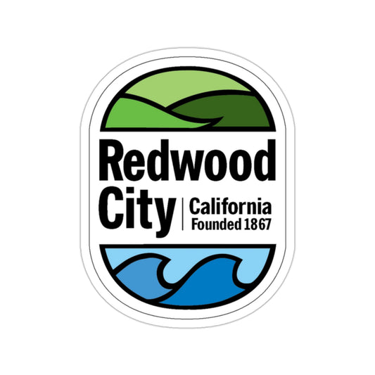 Seal of Redwood City Califoria USA STICKER Vinyl Die-Cut Decal-2 Inch-The Sticker Space