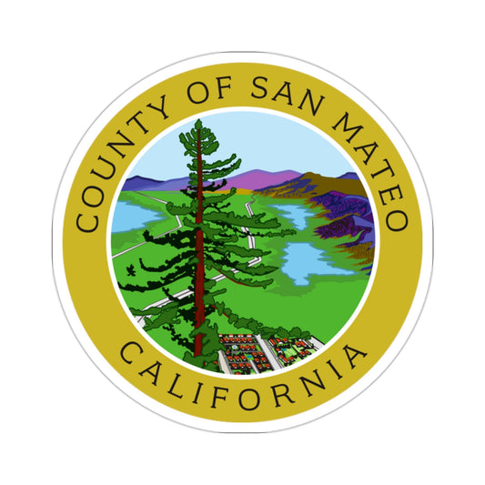 Seal of San Mateo County, California USA STICKER Vinyl Die-Cut Decal-2 Inch-The Sticker Space