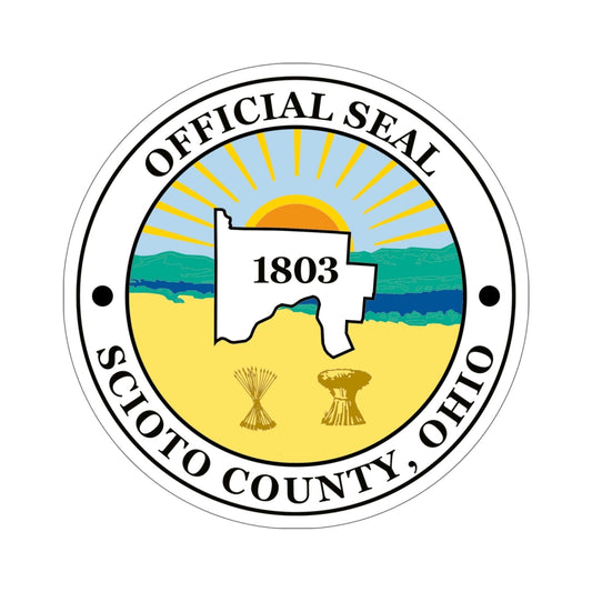Seal of Scioto County, Ohio USA STICKER Vinyl Die-Cut Decal-6 Inch-The Sticker Space