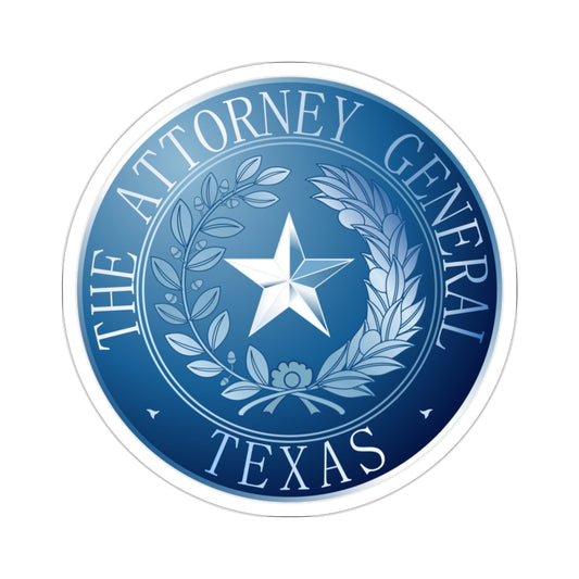 Seal of Texas Attorney General STICKER Vinyl Die-Cut Decal-2 Inch-The Sticker Space