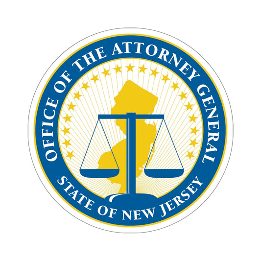 Seal of the Attorney General of New Jersey STICKER Vinyl Die-Cut Decal-6 Inch-The Sticker Space
