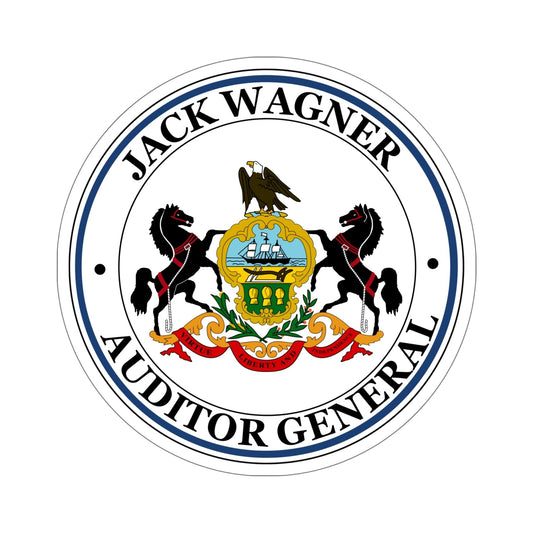 Seal of the Auditor General of Pennsylvania Jack Wagner STICKER Vinyl Die-Cut Decal-6 Inch-The Sticker Space