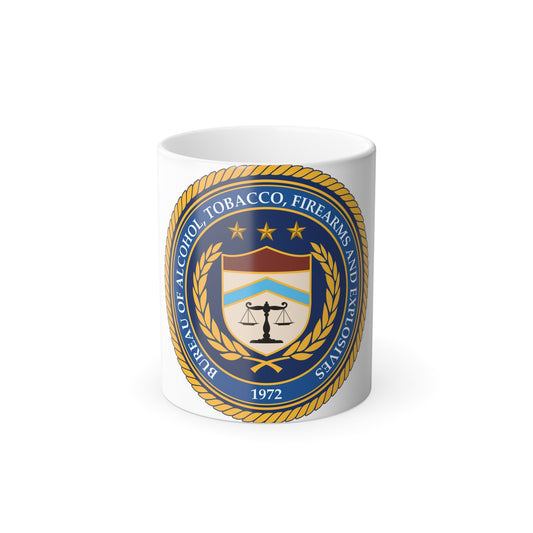 Seal of the Bureau of Alcohol Tobacco Firearms and Explosives - Color Changing Mug 11oz-11oz-The Sticker Space