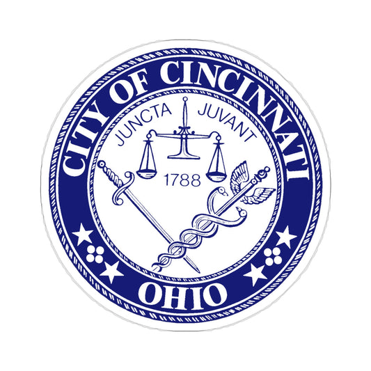 Seal of the City of Cincinnati Ohio USA STICKER Vinyl Die-Cut Decal-6 Inch-The Sticker Space