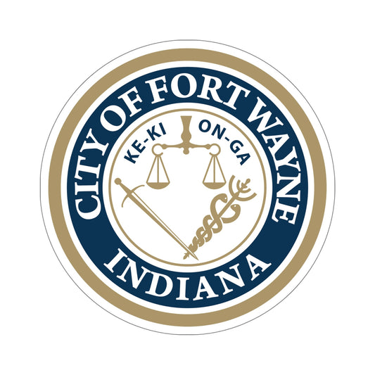 Seal of the City of Fort Wayne Indiana USA STICKER Vinyl Die-Cut Decal-6 Inch-The Sticker Space