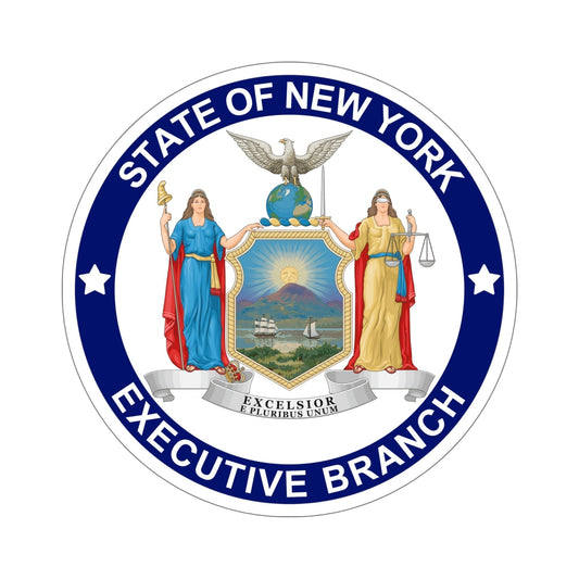 Seal of the Executive Branch of New York STICKER Vinyl Die-Cut Decal-6 Inch-The Sticker Space