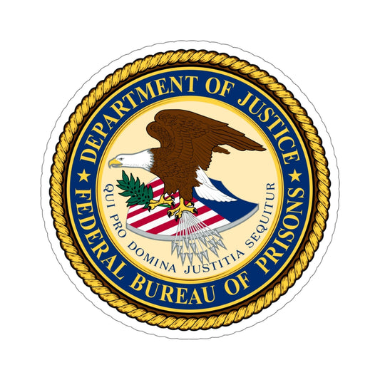 Seal of the Federal Bureau of Prisons BOP STICKER Vinyl Die-Cut Decal-6 Inch-The Sticker Space
