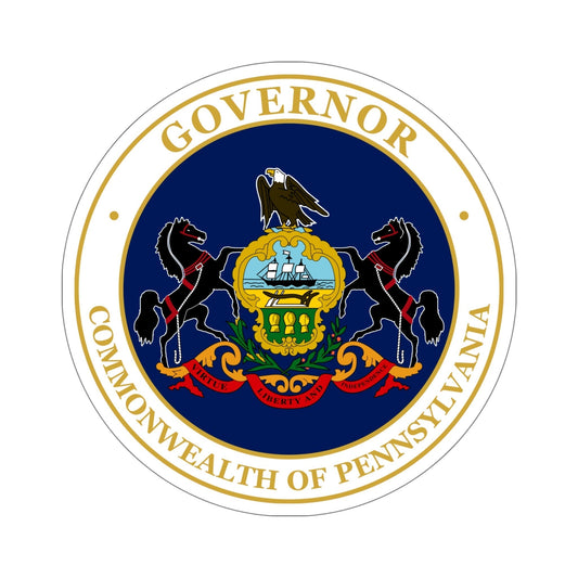 Seal of the Governor of Pennsylvania v2 STICKER Vinyl Die-Cut Decal-6 Inch-The Sticker Space