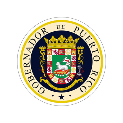 Seal of the Governor of Puerto Rico STICKER Vinyl Die-Cut Decal-White-The Sticker Space