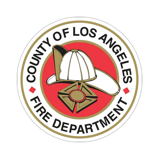 Seal of the Los Angeles County Fire Department USA STICKER Vinyl Die-Cut Decal-6 Inch-The Sticker Space