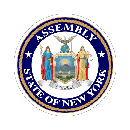 Seal of the New York State Assembly STICKER Vinyl Die-Cut Decal-6 Inch-The Sticker Space