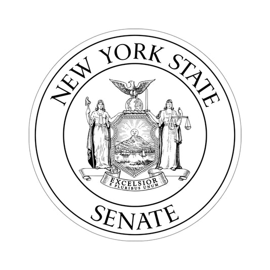 Seal of the New York State Senate STICKER Vinyl Die-Cut Decal-6 Inch-The Sticker Space