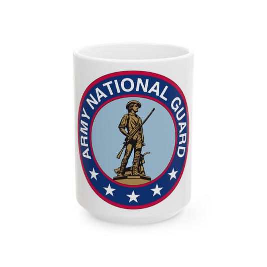 Seal of the United States Army National Guard - White Coffee Mug-15oz-The Sticker Space