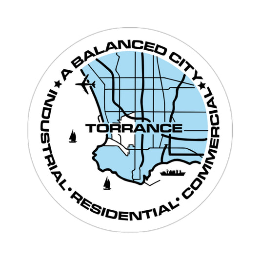 Seal of Torrance, California USA STICKER Vinyl Die-Cut Decal-2 Inch-The Sticker Space