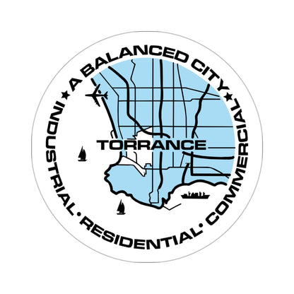 Seal of Torrance, California USA STICKER Vinyl Die-Cut Decal-3 Inch-The Sticker Space