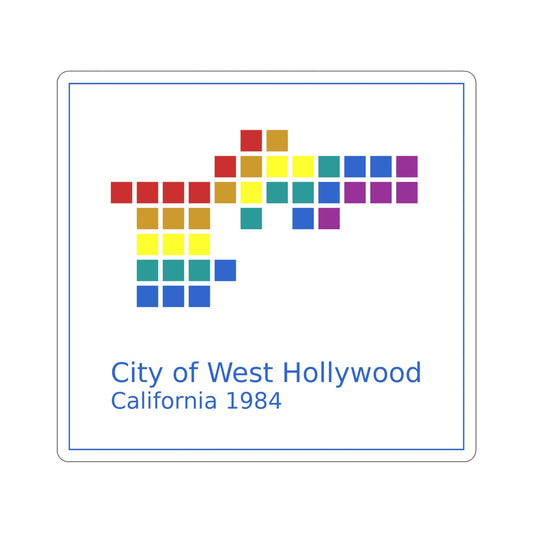 Seal of West Hollywood California USA STICKER Vinyl Die-Cut Decal-6 Inch-The Sticker Space