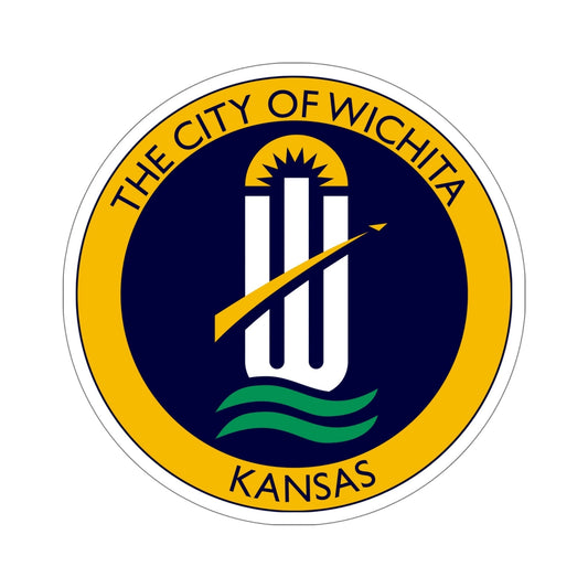 Seal of Wichita Kansas USA STICKER Vinyl Die-Cut Decal-6 Inch-The Sticker Space