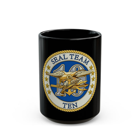Seal Team 10 Colored (U.S. Navy) Black Coffee Mug-15oz-The Sticker Space