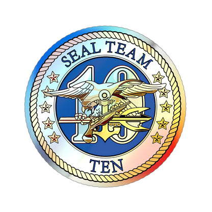 Seal Team 10 (U.S. Navy) Holographic STICKER Die-Cut Vinyl Decal-5 Inch-The Sticker Space