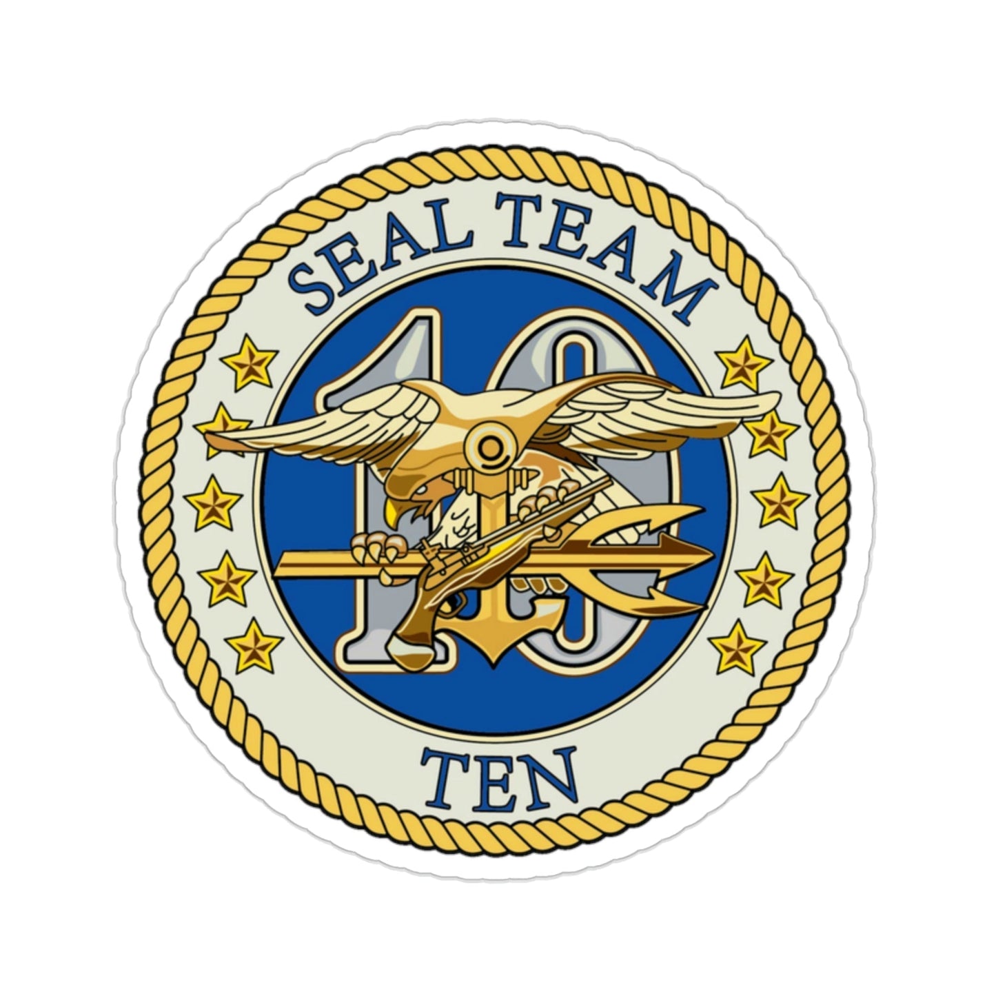 Seal Team 10 (U.S. Navy) STICKER Vinyl Die-Cut Decal-2 Inch-The Sticker Space