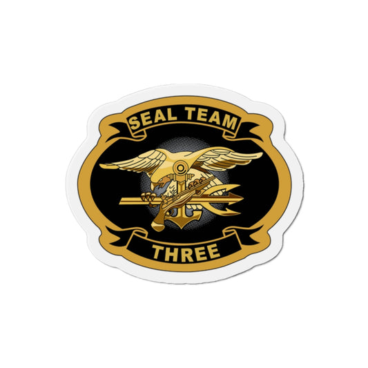 Seal Team 3 (U.S. Navy) Die-Cut Magnet-2" x 2"-The Sticker Space