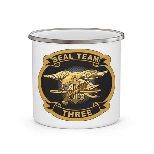 Seal Team 3 (U.S. Navy) Enamel Mug 12oz-12oz-The Sticker Space