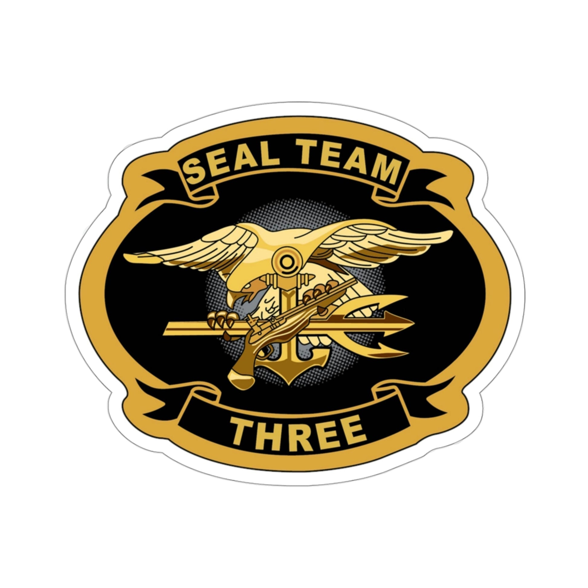 Seal Team 3 (U.S. Navy) STICKER Vinyl Die-Cut Decal-3 Inch-The Sticker Space