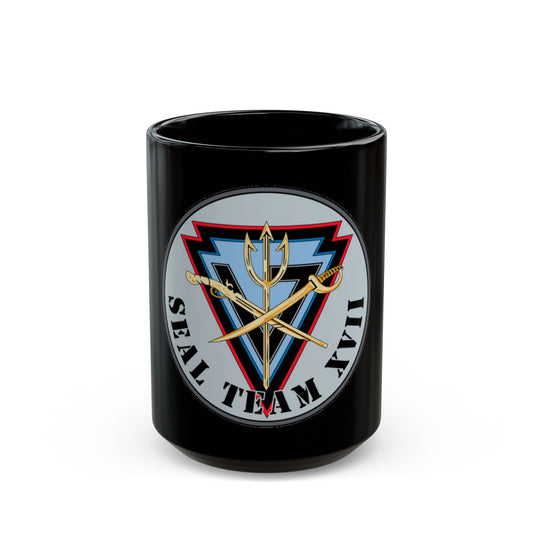 Seal Team XVII (U.S. Navy) Black Coffee Mug-15oz-The Sticker Space