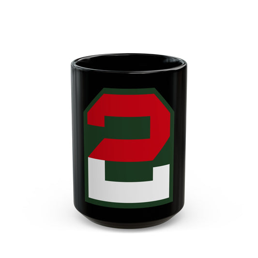 Second United States CSIB (U.S. Army) Black Coffee Mug-15oz-The Sticker Space