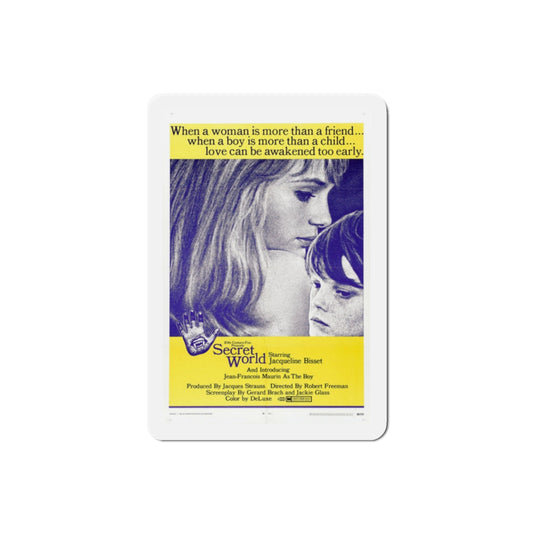 Secret World 1969 Movie Poster Die-Cut Magnet-2 Inch-The Sticker Space